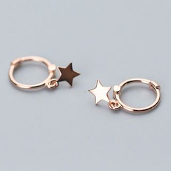 A’ROCH - Star Drop Mini Hoop Earrings A’ROCH - Star Drop Mini Hoop Earrings