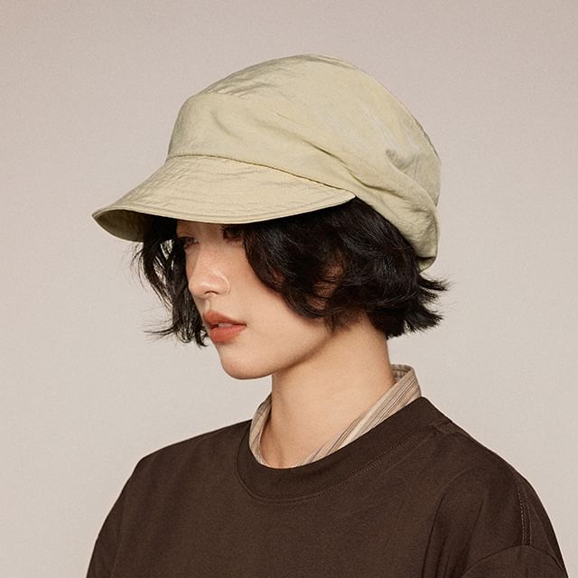 Amandier-Plain Newsboy Cap