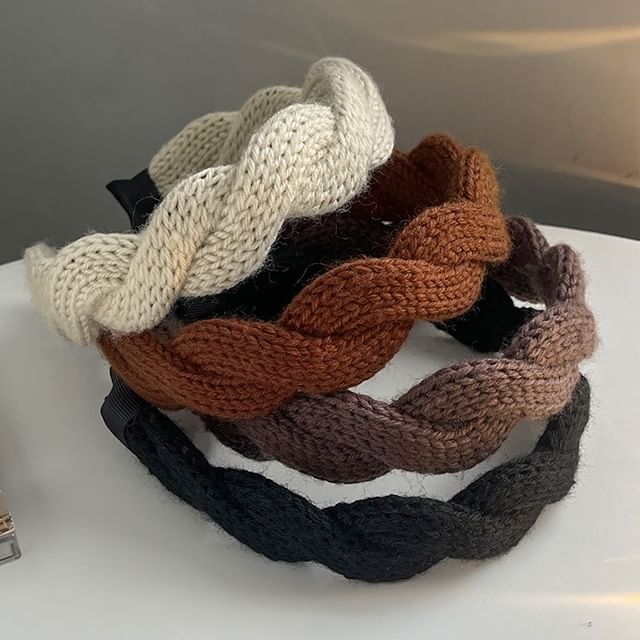 moliveny-Plain Knit Headband