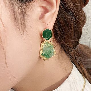 Catalunya-Irregular Gemstone Drop Earring