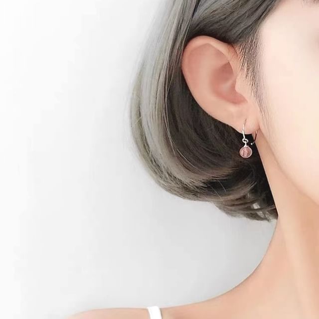 Toinianimos-Bead Sterling Silver Drop Earring
