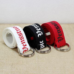 Rofuka - Lettering Canvas Loop Belt Rofuka - Lettering Canvas Loop Belt