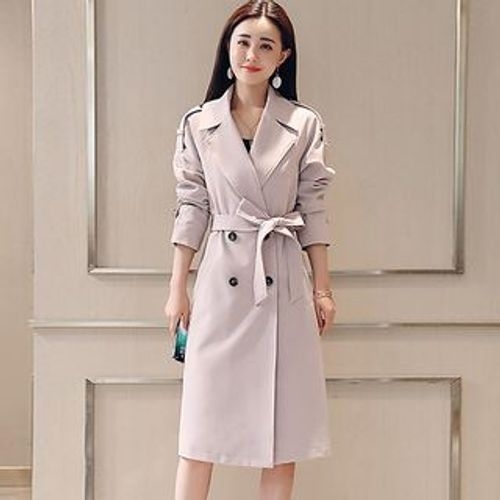 Aurora - Double-Breasted Trench Coat | YesStyle