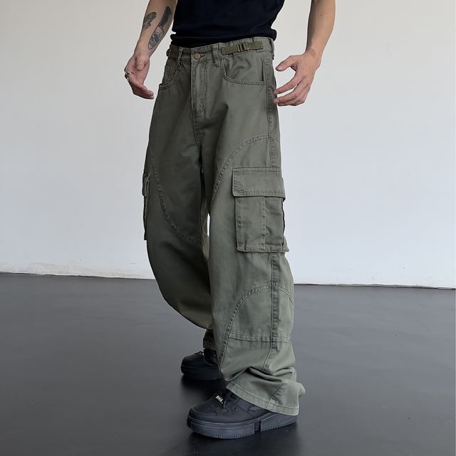 Meiksip - High-Waist Loose Fit Cargo Pants | YesStyle