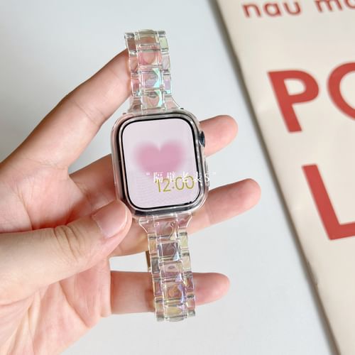 Phone in the Shell Holographic Transparent Apple Watch Band