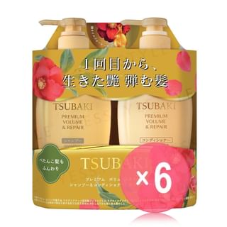 Shiseido - Tsubaki Premium Volume & Repair Shampoo & Conditioner Set (x6) (Bulk Box)