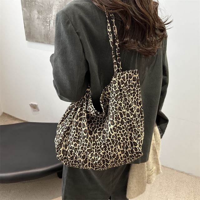 Mulgam-Leopard Print Tote Bag