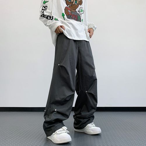 QWANG Womens Baggy Cargo Pants Streetwear Hip Hop Joggers Sweatpants Casual  Loose Wide Leg Trousers - Walmart.com