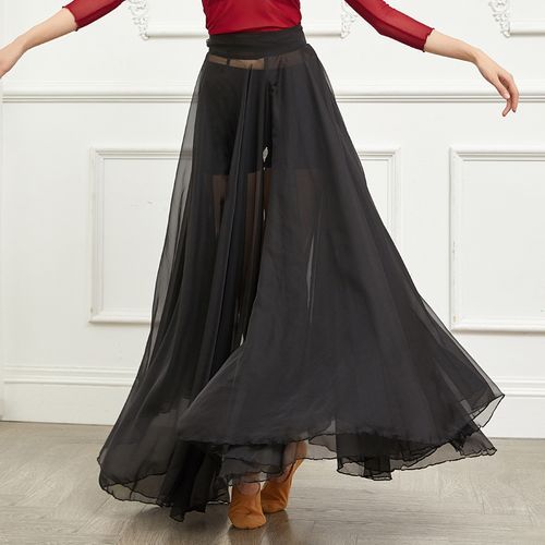 Winkplay - Wide-Leg Chiffon Dance Pants