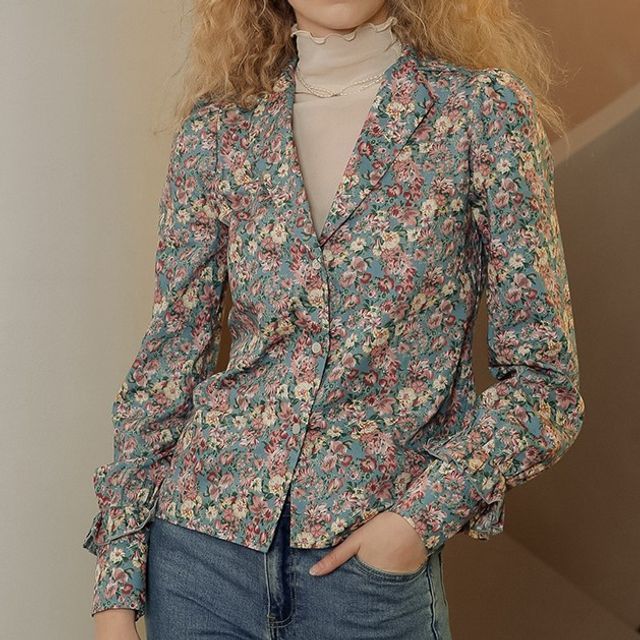 Sincethen-Floral Print Shirt
