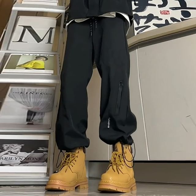 Kimeya-High Rise Plain Harem Pants