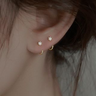 Hansha-Rhinestone Stud Earring