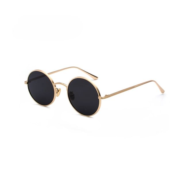 Aisyi-Round Metal Sunglasses