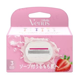 Gillette Japan - Venus Comfortglide Strawberry Field Razor For Moist Skin Body Blade Refill