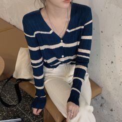 Magimomo - Striped Cardigan Magimomo - Striped Cardigan
