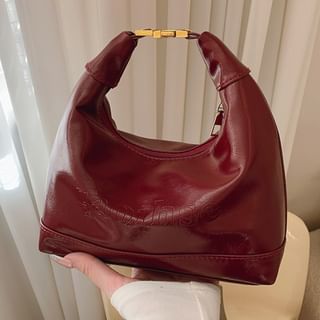 Maorong-Faux Leather Shoulder Bag
