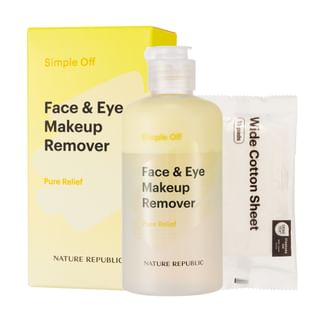 NATURE REPUBLIC - Simple Off Face & Eye Makeup Remover Pure Relief Special Set