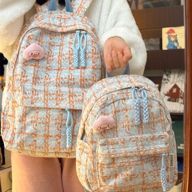 Anchara - Plaid Backpack / Bag Charm / Set | YesStyle