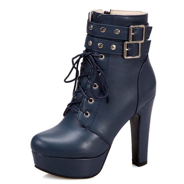 Cinnabelle Platform High Heel Ankle Boots