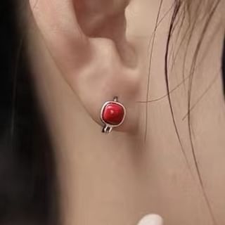 Parskletie-Sterling Silver Ball Stud Earring
