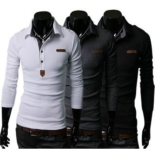 Aozora-Long-Sleeve Polo Shirt