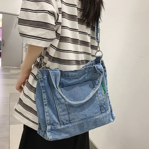 Melois - Denim Messenger Bag