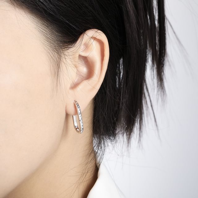 Phoenoa-925 Sterling Silver Hoop Earring