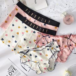 Couple Matching Set: Print Boxers + Panties