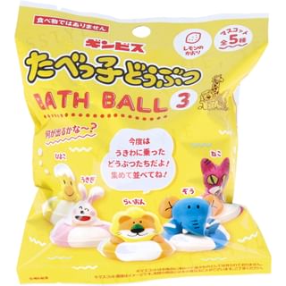 SK Japan - Tabekko Animal 3 Lemon Bath Ball