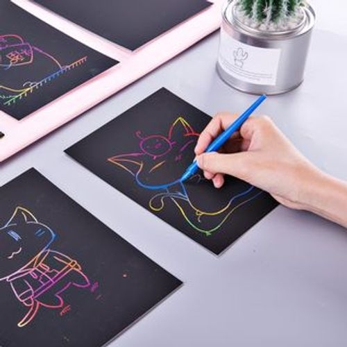 Cute Essentials - Scratch Off Art Drawing Craft Paper