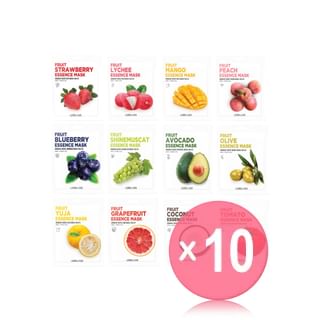 LEBELAGE - Fruit Essence Mask - 12 Types (x10) (Bulk Box)