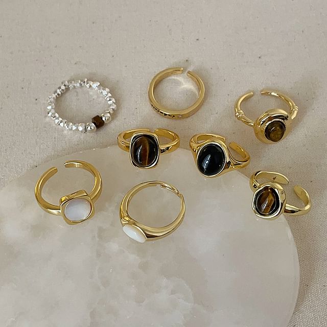 Panda Dama-Faux Gemstone Alloy Ring Various Designs