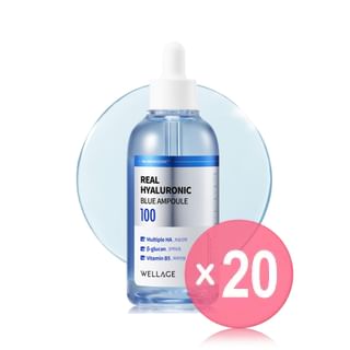 WELLAGE - Real Hyaluronic Blue 100 Ampoule (x20) (Bulk Box)