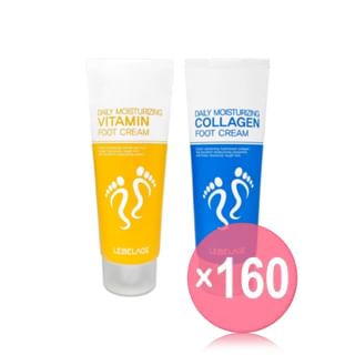 LEBELAGE - Daily Moisturizing Foot Cream - 2 Types (x160) (Bulk Box)