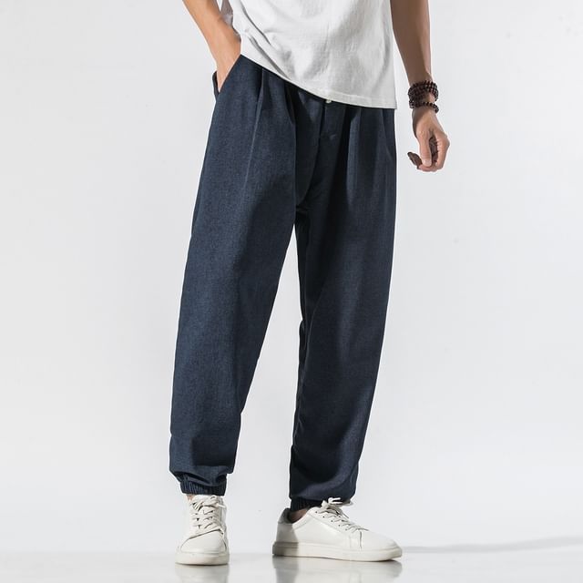 YIKES-Mid Rise Plain Harem Pants
