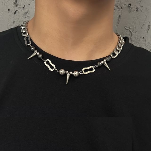 Lilafey-Stud Stainless Steel Choker