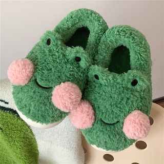 Dalli Daisy Frog Fluffy Slippers Sale