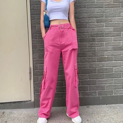 Pink Pieces Suit Set Mens Japanese Fashion Trends Harajuku Streetwear  Teenage Loose Fit Cargo Jackets And Straight Leg Pants | lupon.gov.ph