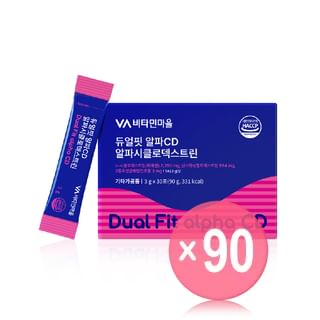 Vitamin village - Dual Fit Alpha CD (x90) (Bulk Box)
