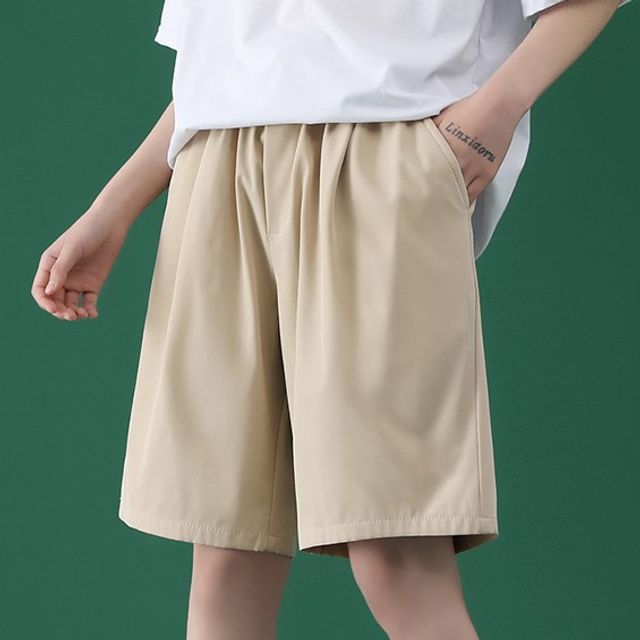 Samso-Mid Rise Plain Shorts