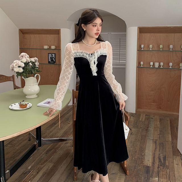 knee length dresses for ladies Dayna Floor Length Sleeveless Sheer Matte Jersey Lack Neck Rouched Side Dress