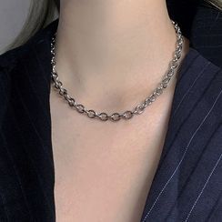 PANGU(パング) - 925 Sterling Silver Chain Choker PANGU(パング) - 925 Sterling Silver Chain Choker