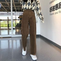 CosmoCorner - Straight-Leg Corduroy Pants CosmoCorner - Straight-Leg Corduroy Pants