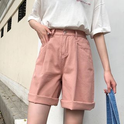 Maisee - High-Waist Long Shorts Maisee - High-Waist Long Shorts