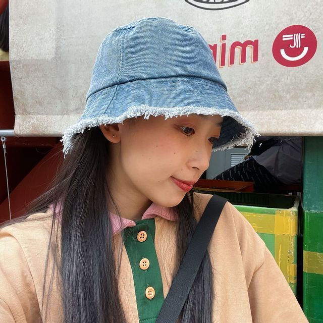 Birravin - Frill Denim Bucket Hat 