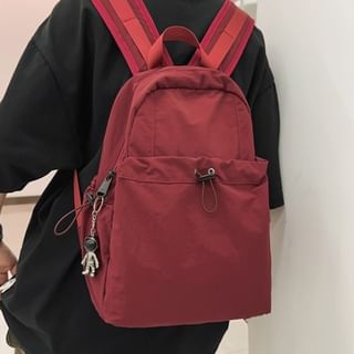 I.O.U Plain Drawstring Nylon Backpack Sale