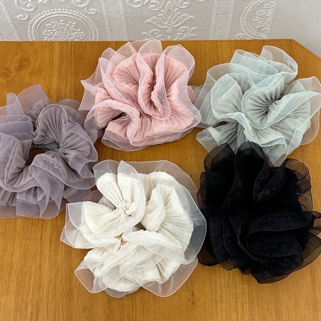 Kayochs-Sheer Layered Scrunchie