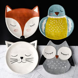 ceramic animal plates