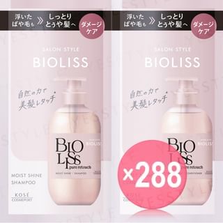 Kose - Bioliss Pure Retouch Moist Shine Shampoo & Conditioner Trial Set (x288) (Bulk Box)