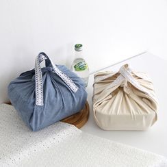 iswas - Lace-Trim Lunchbox Bag iswas - Lace-Trim Lunchbox Bag